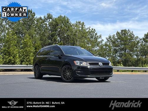 Black 2016 Volkswagen Golf SportWagen TSI SEL 4-Door