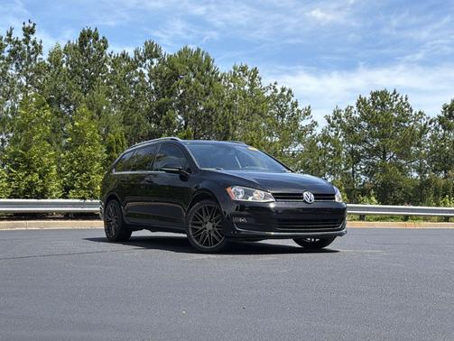 Black 2016 Volkswagen Golf SportWagen TSI SEL 4-Door