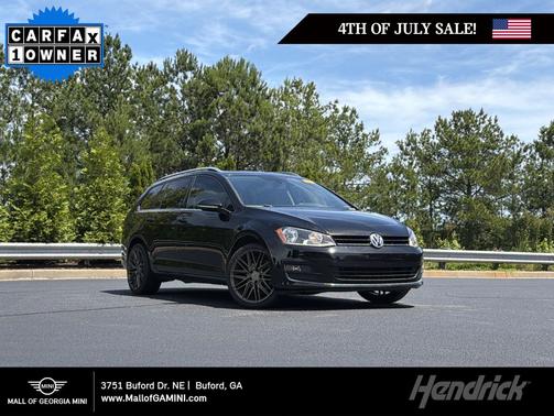 Black 2016 Volkswagen Golf SportWagen TSI SEL 4-Door