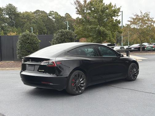 Solid Black 2021 Tesla Model 3 Performance