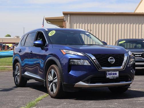 Caspian Blue Metallic 2021 Nissan Rogue Platinum