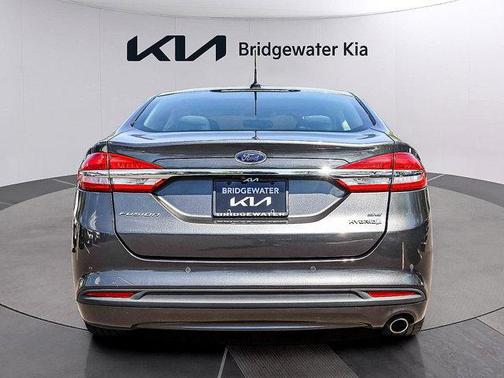 Gray 2017 Ford Fusion Hybrid SE