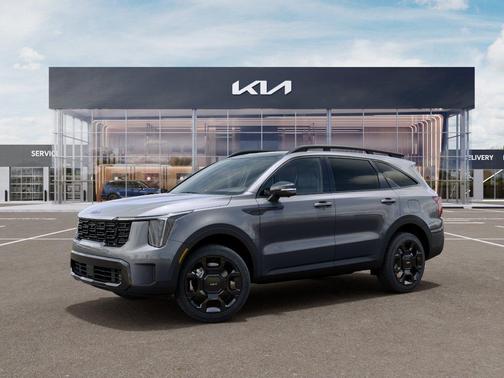 Steel Gray 2026 Kia Sorento Hybrid X-LINE SX PRESTIGE