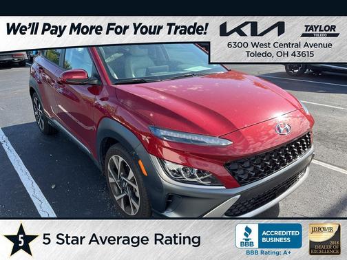 Red 2023 Hyundai KONA Limited