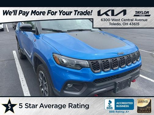 Hydro Blue Pearlcoat 2025 Jeep Compass Trailhawk