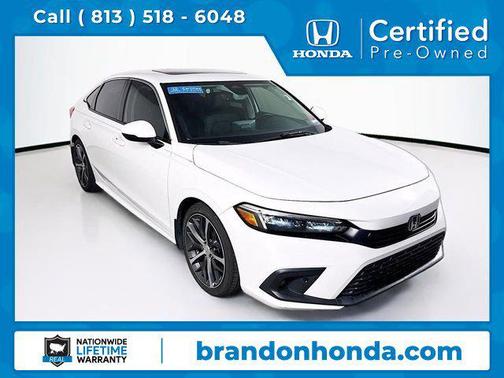 White 2022 Honda Civic Touring