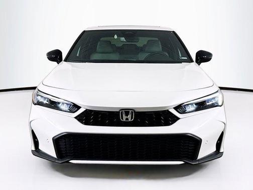 Platinum White Pearl 2026 Honda Civic Hybrid Sport Touring