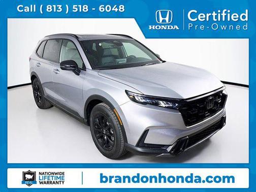 Silver 2026 Honda CR-V Hybrid Sport-L FWD
