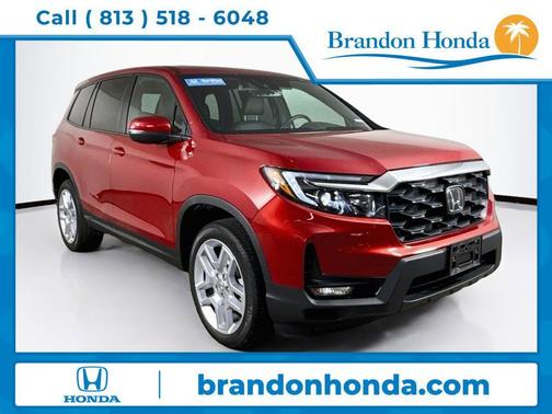 Red 2025 Honda Passport AWD EX-L