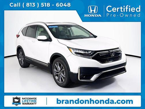 White 2021 Honda CR-V 2WD Touring