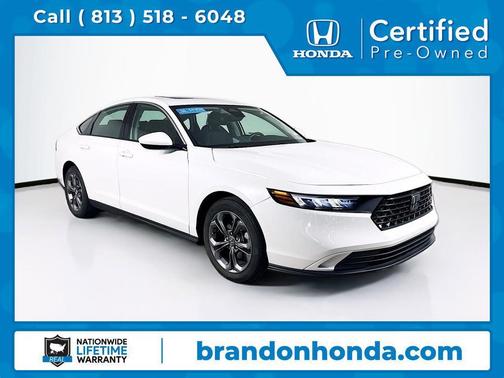 Platinum White Pearl 2024 Honda Accord EX