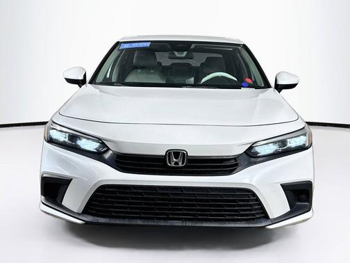 Platinum White 2022 Honda Civic EX