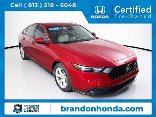 Red 2023 Honda Accord LX 1.5T