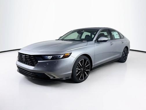 Solar Silver Metallic 2026 Honda Accord Hybrid Touring