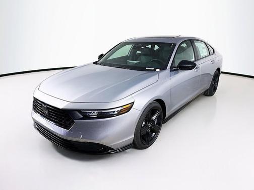 Solar Silver Metallic 2026 Honda Accord Hybrid Sport-L