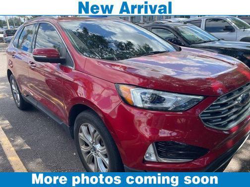 Red Metallic 2021 Ford Edge Titanium