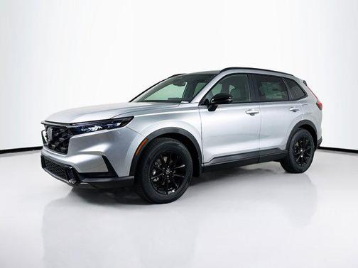 Solar Silver Metallic 2026 Honda CR-V Hybrid Sport-L FWD