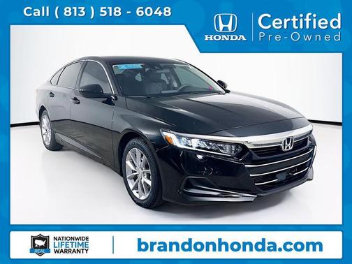 Black 2022 Honda Accord LX 1.5T