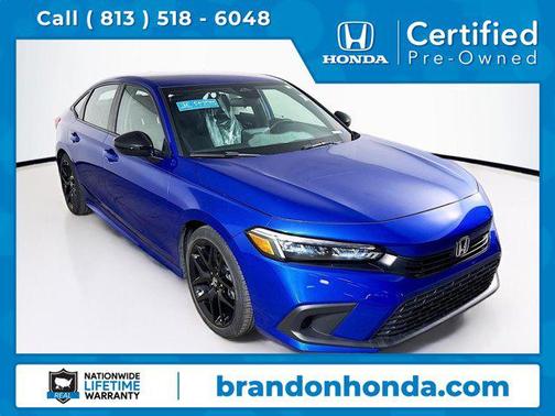 Aegean Blue 2024 Honda Civic Sport