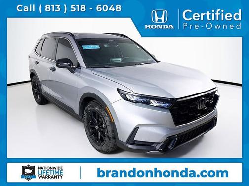 Lunar Silver Metallic 2024 Honda CR-V Hybrid Sport FWD