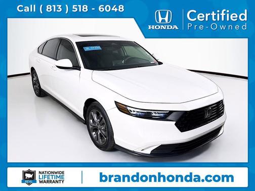 White 2023 Honda Accord EX