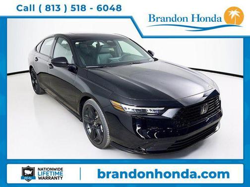 Crystal Black Pearl 2026 Honda Accord Hybrid Sport-L