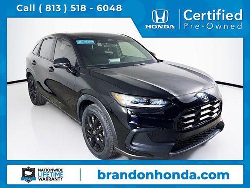 Black 2023 Honda HR-V 2WD Sport