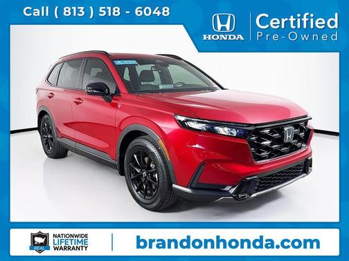 Red 2026 Honda CR-V Hybrid Sport FWD