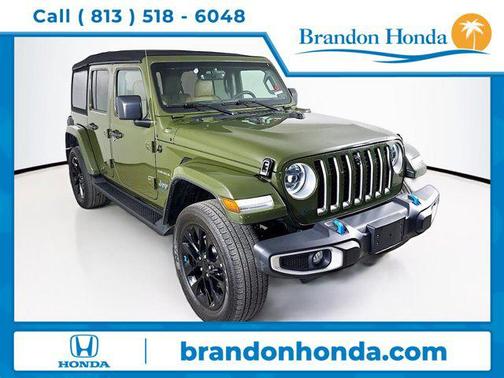 Sarge Green Clearcoat 2023 Jeep Wrangler 4xe Sahara