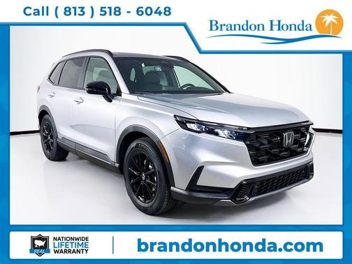 Solar Silver Metallic 2026 Honda CR-V Hybrid Sport-L FWD