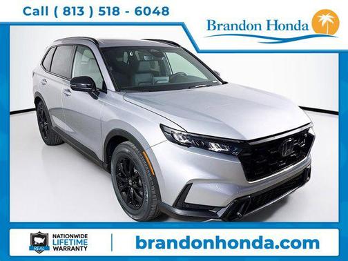 Solar Silver Metallic 2026 Honda CR-V Hybrid Sport-L FWD