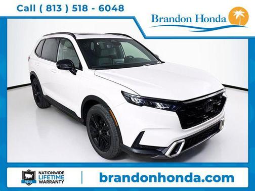 Platinum White Pearl 2026 Honda CR-V Hybrid Sport Touring AWD