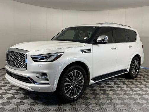 Moonstone White 2021 INFINITI QX80 SENSORY
