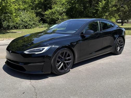 Solid Black 2021 Tesla Model S Plaid