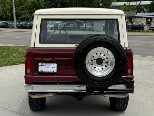 Maroon 1969 Ford Bronco SUV