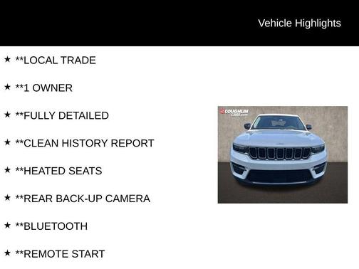 Bright White Clearcoat 2023 Jeep Grand Cherokee Laredo
