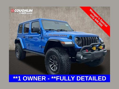 Hydro Blue Pearl 2024 Jeep Wrangler Rubicon