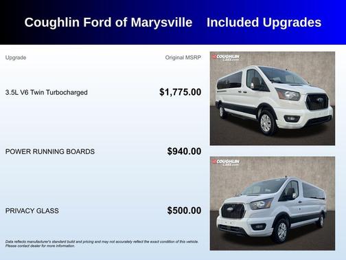 Oxford White 2023 Ford Transit-350 XLT
