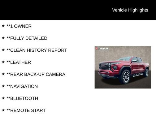 Volcanic Red 2023 GMC Canyon Denali