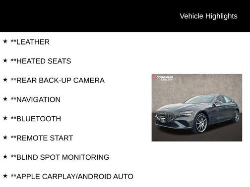 2025 Genesis G70 2.5T