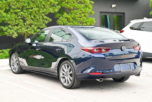 Deep Crystal Blue Mica 2025 Mazda Mazda3 FWD w/Preferred Package