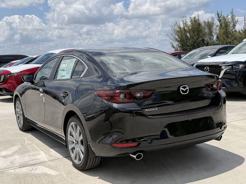 Jet Black Mica 2026 Mazda Mazda3 FWD w/Preferred Package