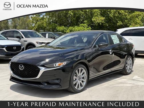Jet Black Mica 2026 Mazda Mazda3 FWD w/Preferred Package
