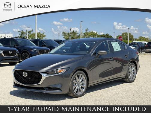 Machine Gray Metallic 2026 Mazda Mazda3 FWD w/Preferred Package