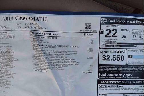 2014 Mercedes-Benz C-Class C 300 4MATIC Sport