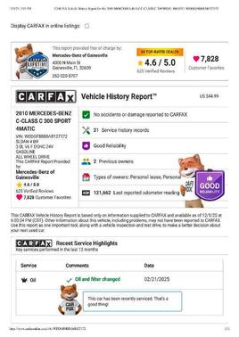 2010 Mercedes-Benz C-Class C 300 4MATIC Sport