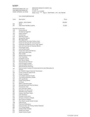 2024 Mercedes-Benz C-Class C 300 4MATIC