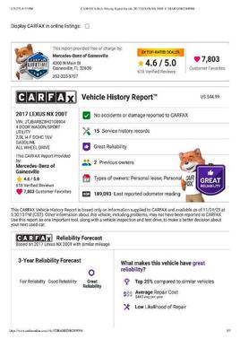 2017 Lexus NX 200t Base