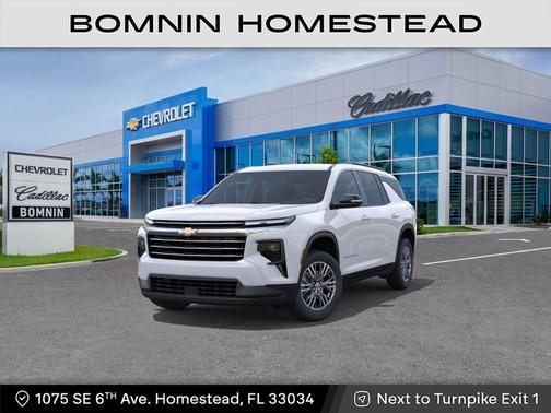 Summit White 2026 Chevrolet Traverse LT