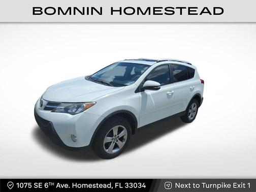 Super White 2015 Toyota RAV4 XLE